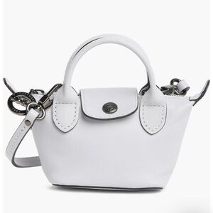 Longchamp Le Pliage Nano White NWT